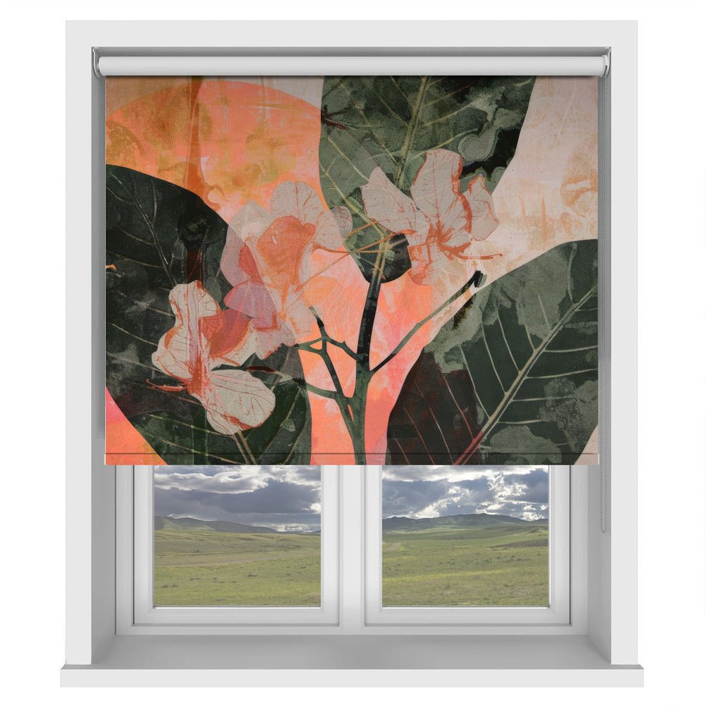 Into the Jungle Floral Pattern Printed Picture Photo Roller Blind - 1X2714204 - Art Fever - Art Fever