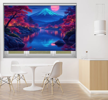 Japan & Mount Fuji Digital Art Printed Picture Photo Roller Blind - RB1361 - Art Fever - Art Fever