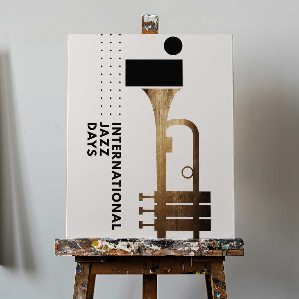 Jazzy Days 1 Canvas Print Wall Art 1X2512514 - ART FEVER - Art Fever