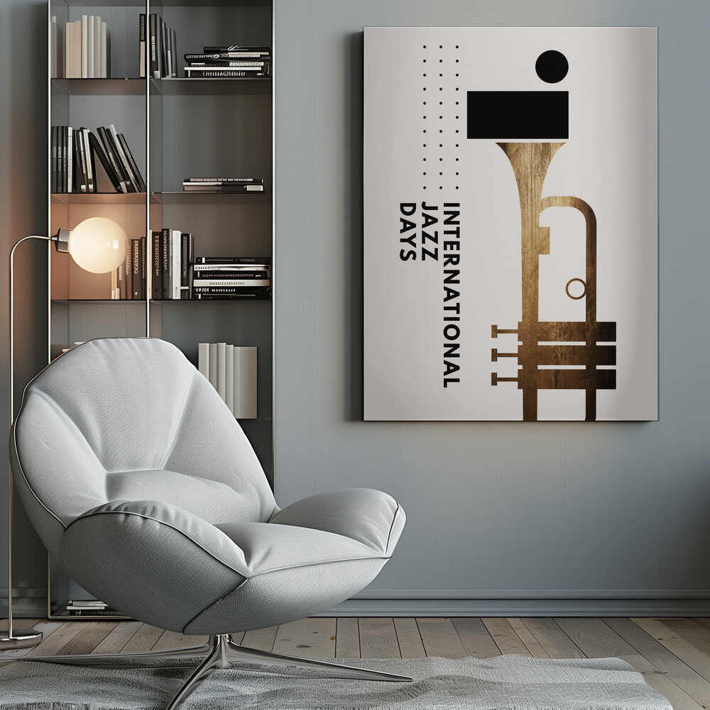 Jazzy Days 1 Canvas Print Wall Art 1X2512514 - ART FEVER - Art Fever