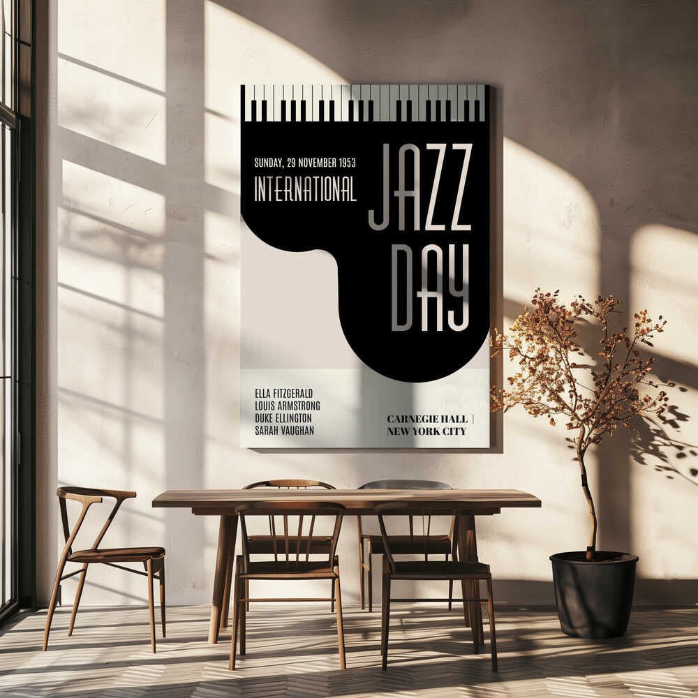 Jazzy Days Canvas Print Wall Art 1X2512519 - ART FEVER - Art Fever