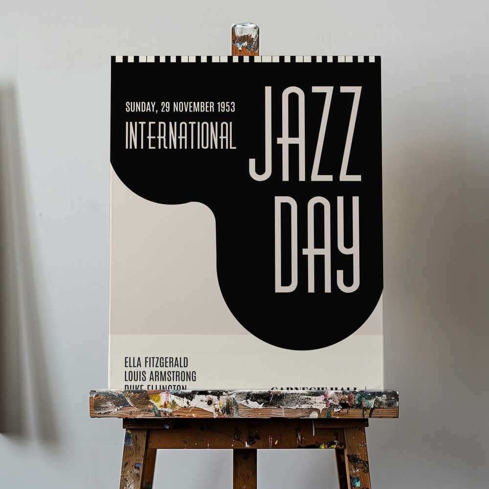 Jazzy Days Canvas Print Wall Art 1X2512519 - ART FEVER - Art Fever