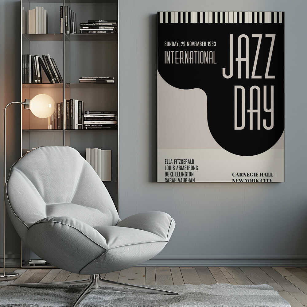 Jazzy Days Canvas Print Wall Art 1X2512519 - ART FEVER - Art Fever