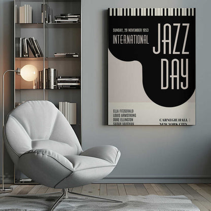 Jazzy Days Canvas Print Wall Art 1X2512519 - ART FEVER - Art Fever