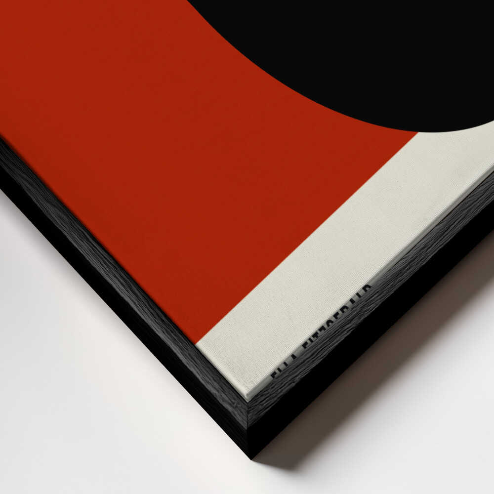 Jazzy Days Dark Red Canvas Print Wall Art 1X2512513 - ART FEVER - Art Fever