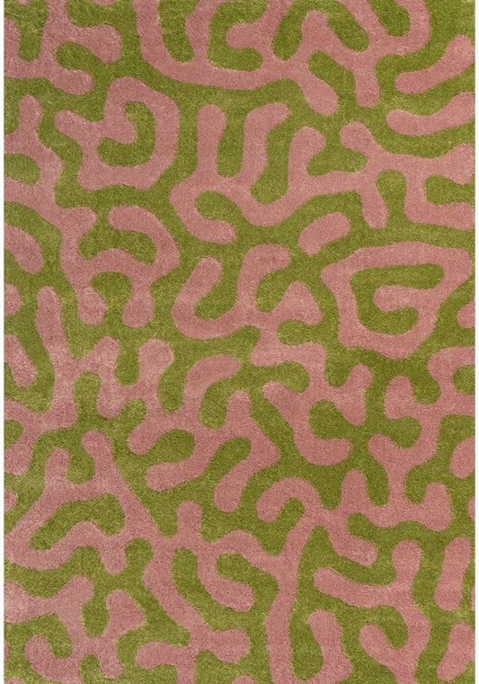 Joli Doodle Green & Pink Rug - The Rugs - Art Fever