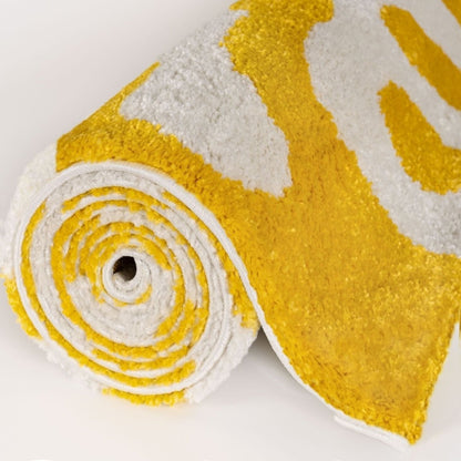 Joli Doodle Yellow & White Rug - The Rugs - Art Fever