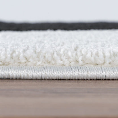 Joli Geometric Black & White Rug - The Rugs - Art Fever