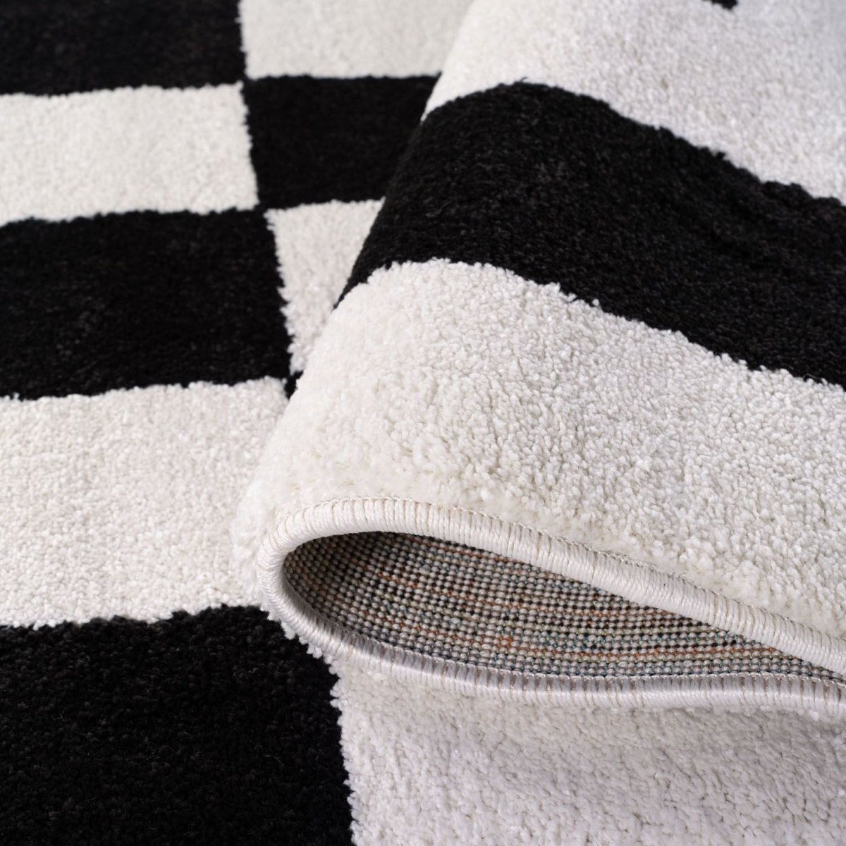 Joli Geometric Black & White Rug - The Rugs - Art Fever