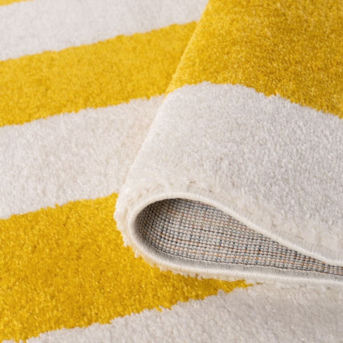 Joli Geometric Yellow & White Rug - The Rugs - Art Fever