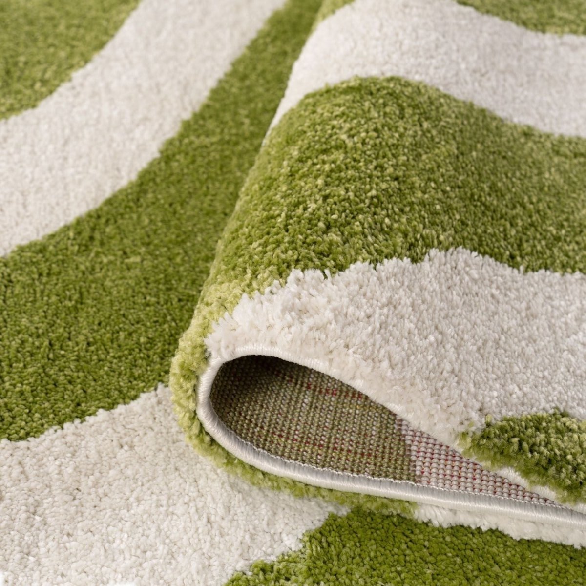 Joli Wave Green & White Rug - The Rugs - Art Fever