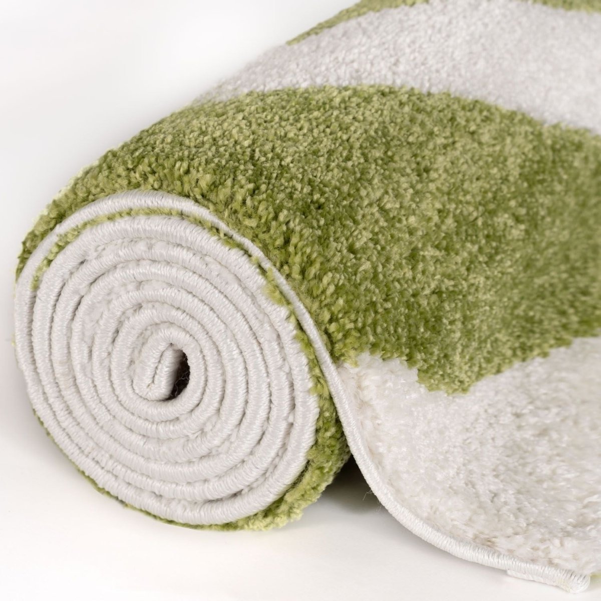 Joli Wave Green & White Rug - The Rugs - Art Fever