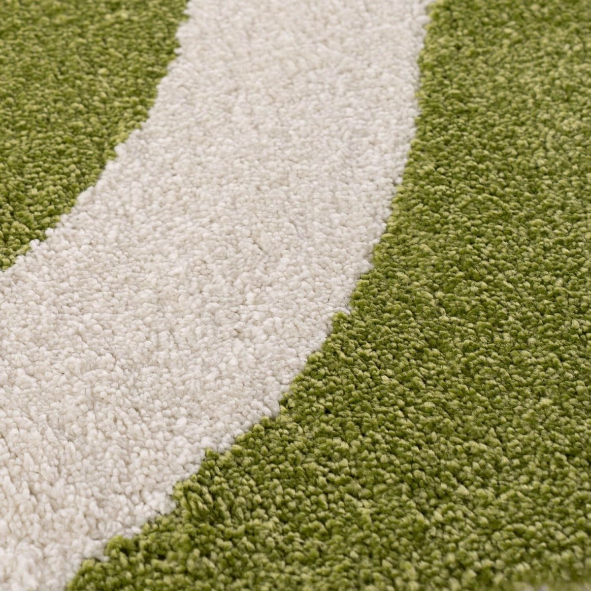 Joli Wave Green & White Rug - The Rugs - Art Fever