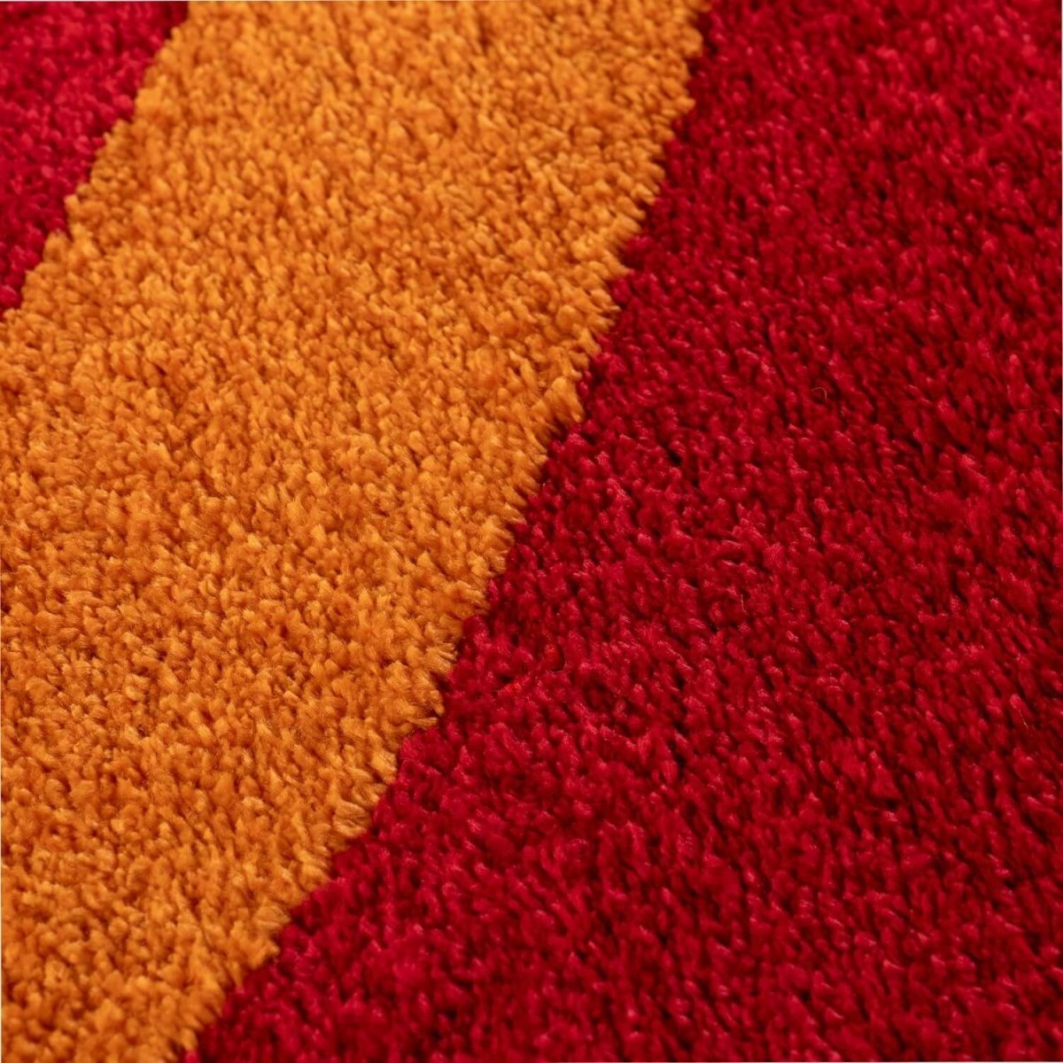 Joli Wave Red & Orange Rug - The Rugs - Art Fever