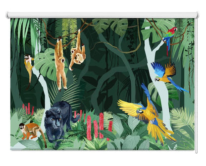 Jungle Party Printed Picture Photo Roller Blind - 1X2544254 - Pictufy - Art Fever