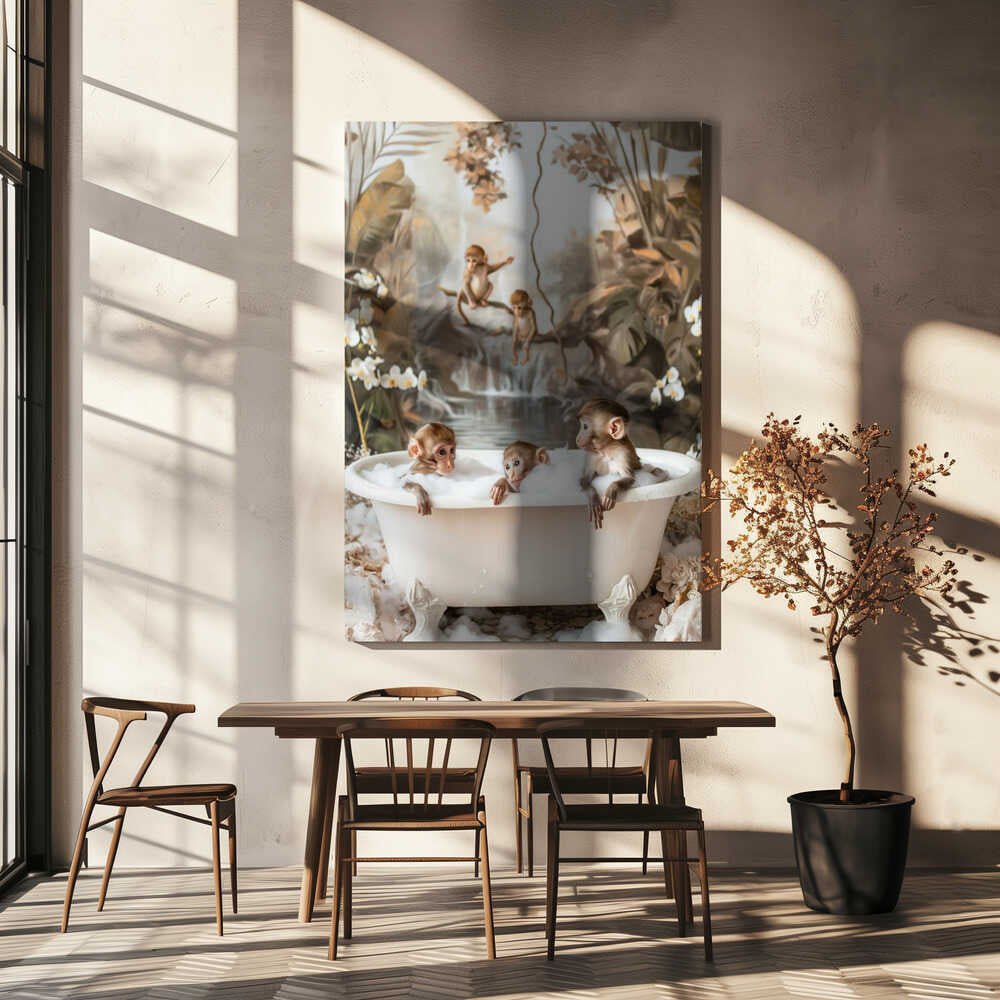 Jungle Spa Canvas Print Wall Art 1X3062483 - ART FEVER - Art Fever