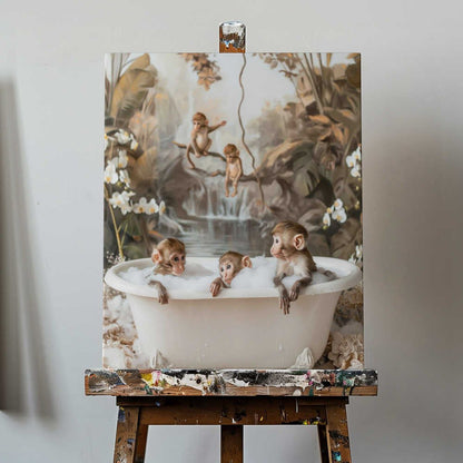 Jungle Spa Canvas Print Wall Art 1X3062483 - ART FEVER - Art Fever