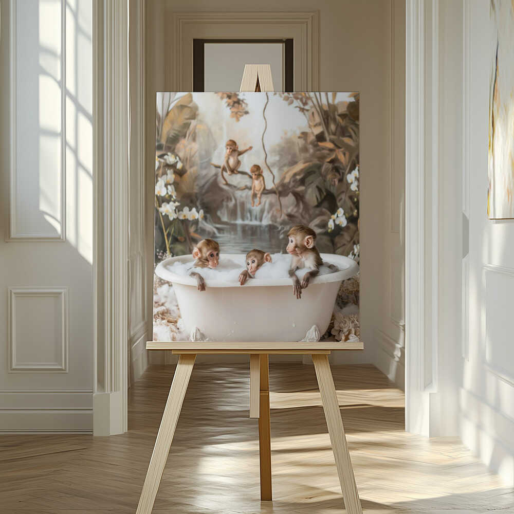 Jungle Spa Canvas Print Wall Art 1X3062483 - ART FEVER - Art Fever