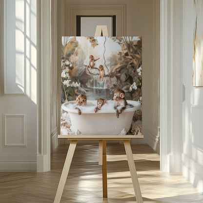 Jungle Spa Canvas Print Wall Art 1X3062483 - ART FEVER - Art Fever