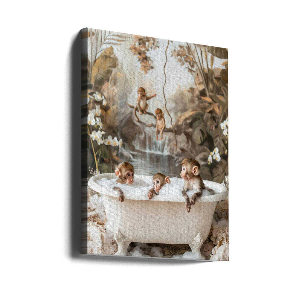 Jungle Spa Canvas Print Wall Art 1X3062483 - ART FEVER - Art Fever