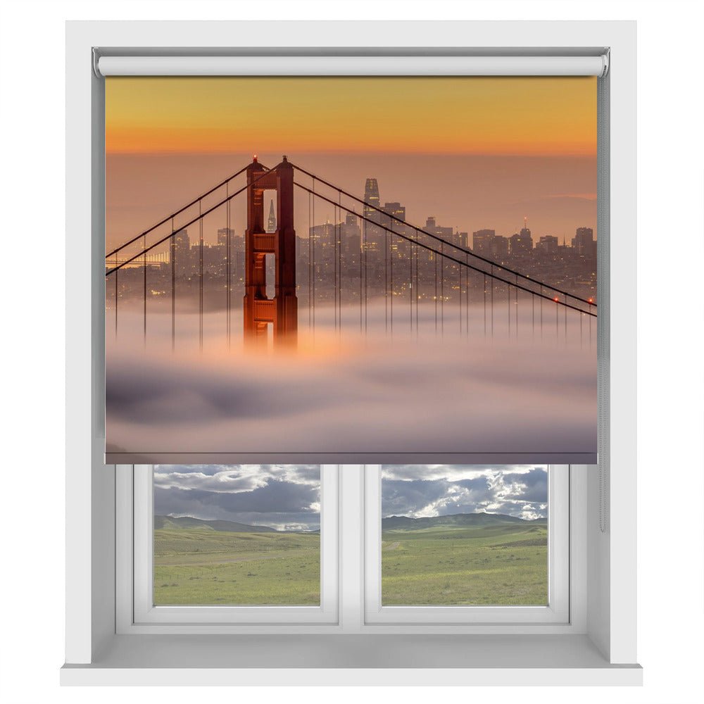 Karl, the San Francisco Fog Printed Picture Photo Roller Blind - 1X2189499 - Art Fever - Art Fever
