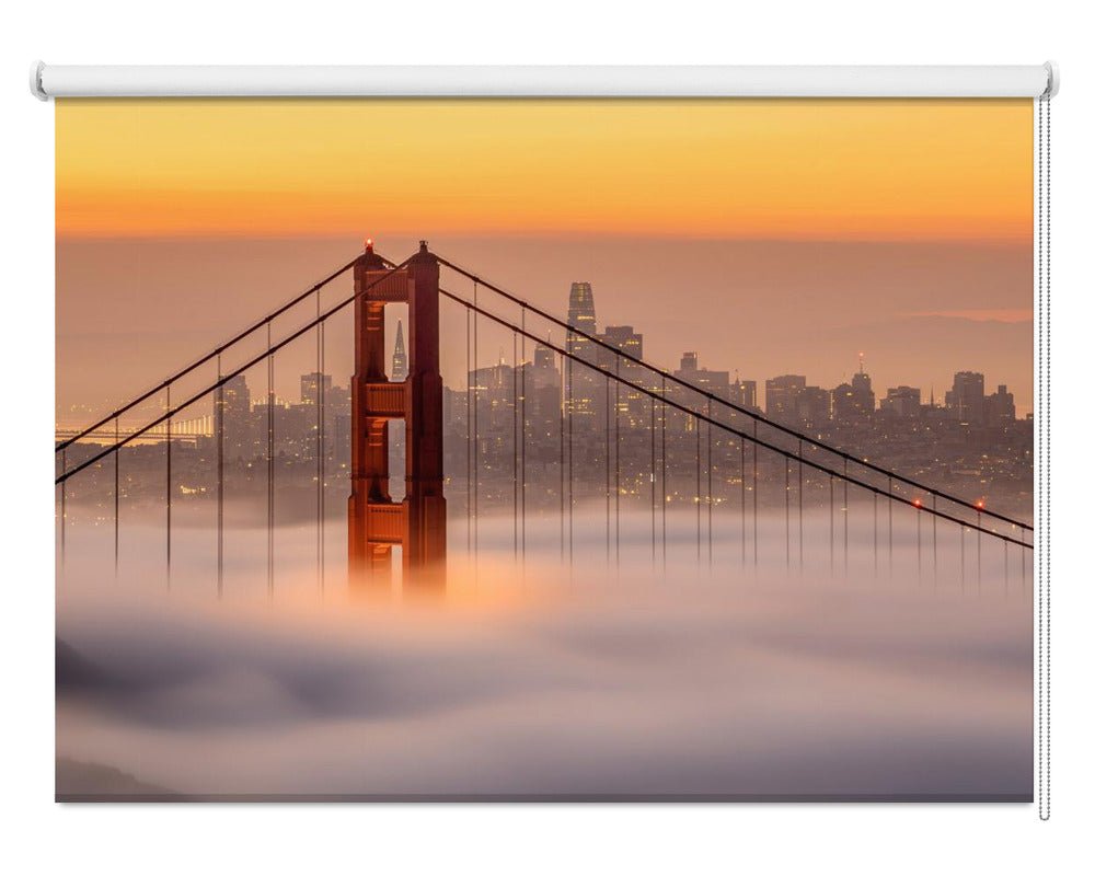Karl, the San Francisco Fog Printed Picture Photo Roller Blind - 1X2189499 - Art Fever - Art Fever