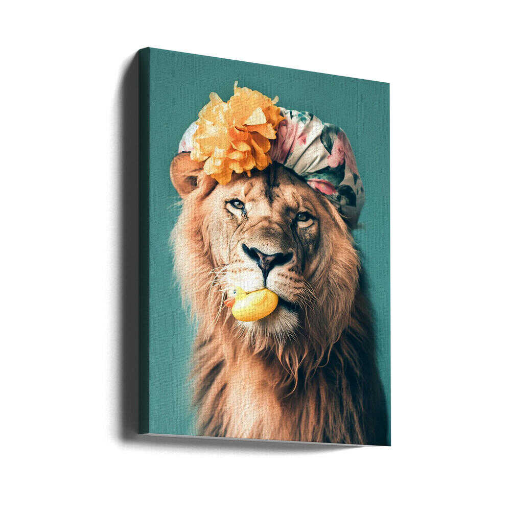 King of the Bathroom Canvas Print Wall Art 1X3063054 - ART FEVER - Art Fever