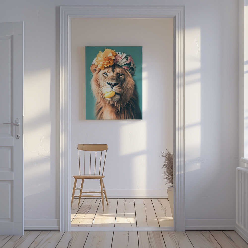 King of the Bathroom Canvas Print Wall Art 1X3063054 - ART FEVER - Art Fever
