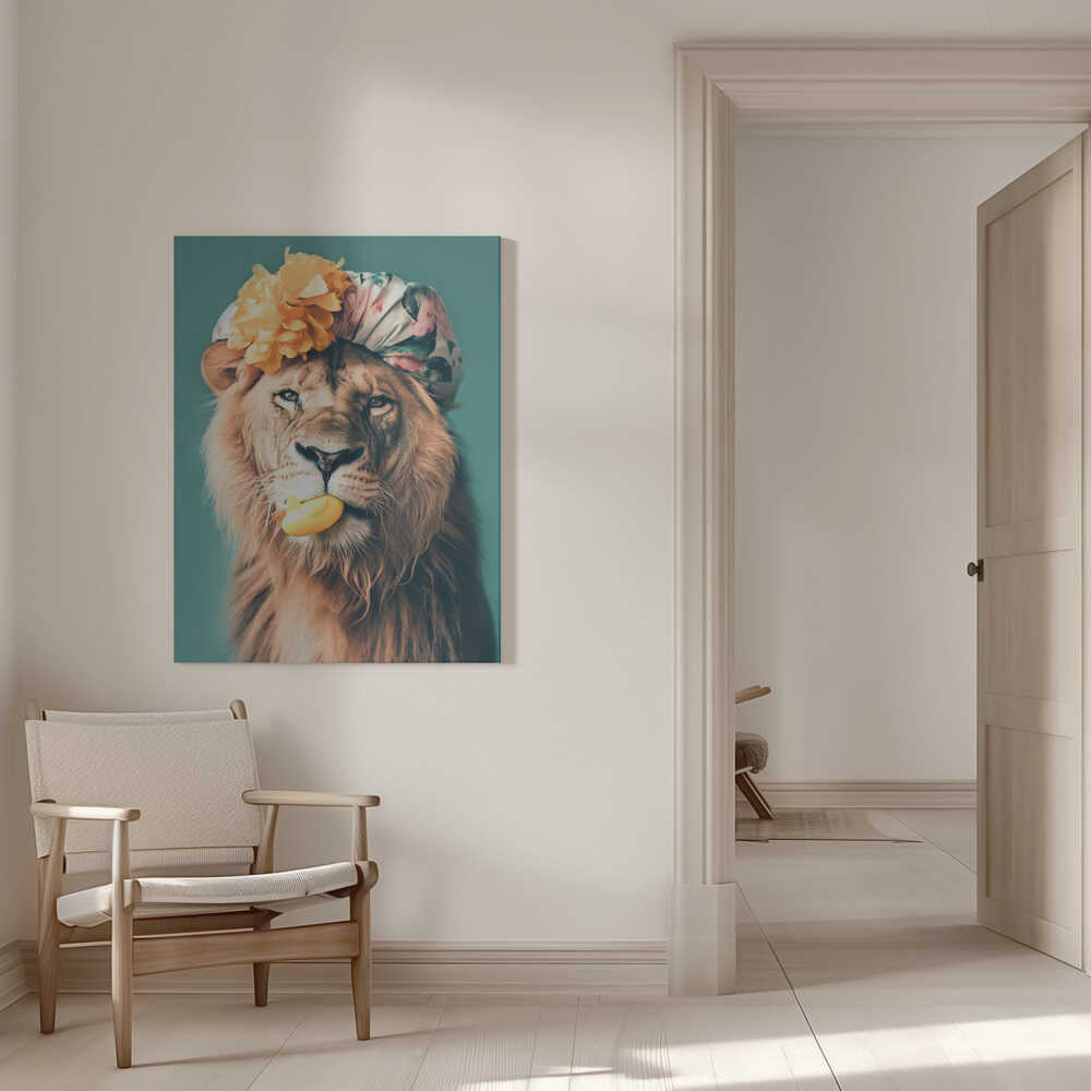 King of the Bathroom Canvas Print Wall Art 1X3063054 - ART FEVER - Art Fever