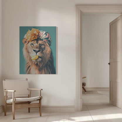 King of the Bathroom Canvas Print Wall Art 1X3063054 - ART FEVER - Art Fever