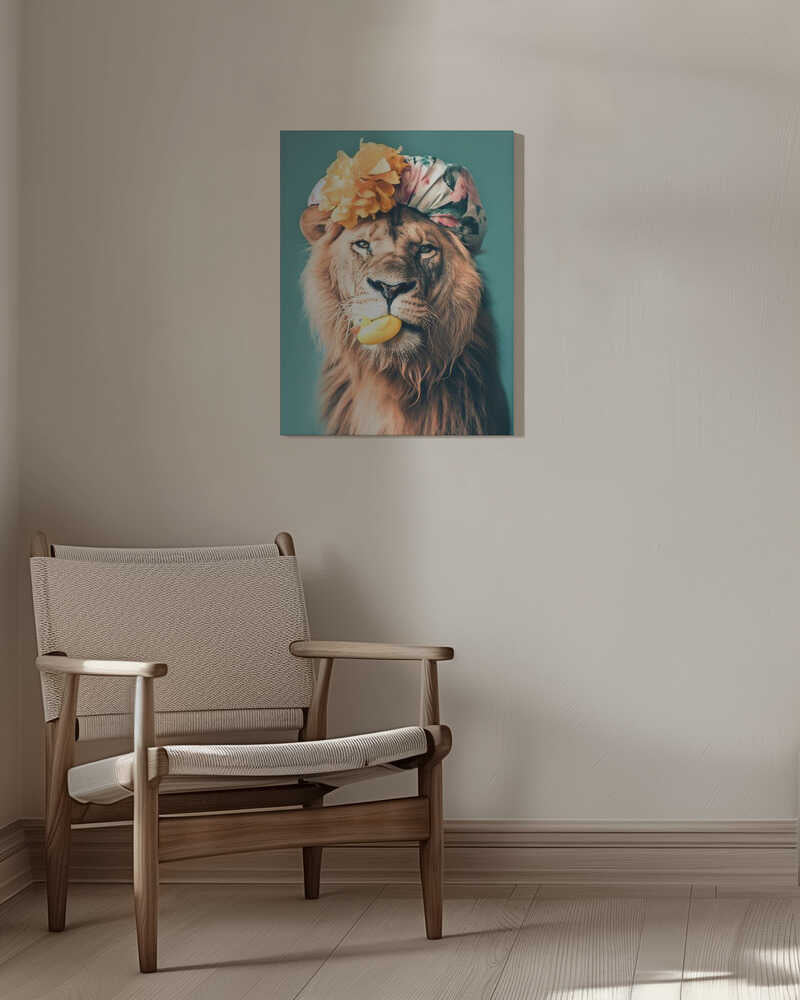 King of the Bathroom Canvas Print Wall Art 1X3063054 - ART FEVER - Art Fever