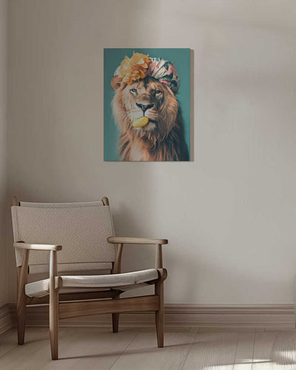 King of the Bathroom Canvas Print Wall Art 1X3063054 - ART FEVER - Art Fever