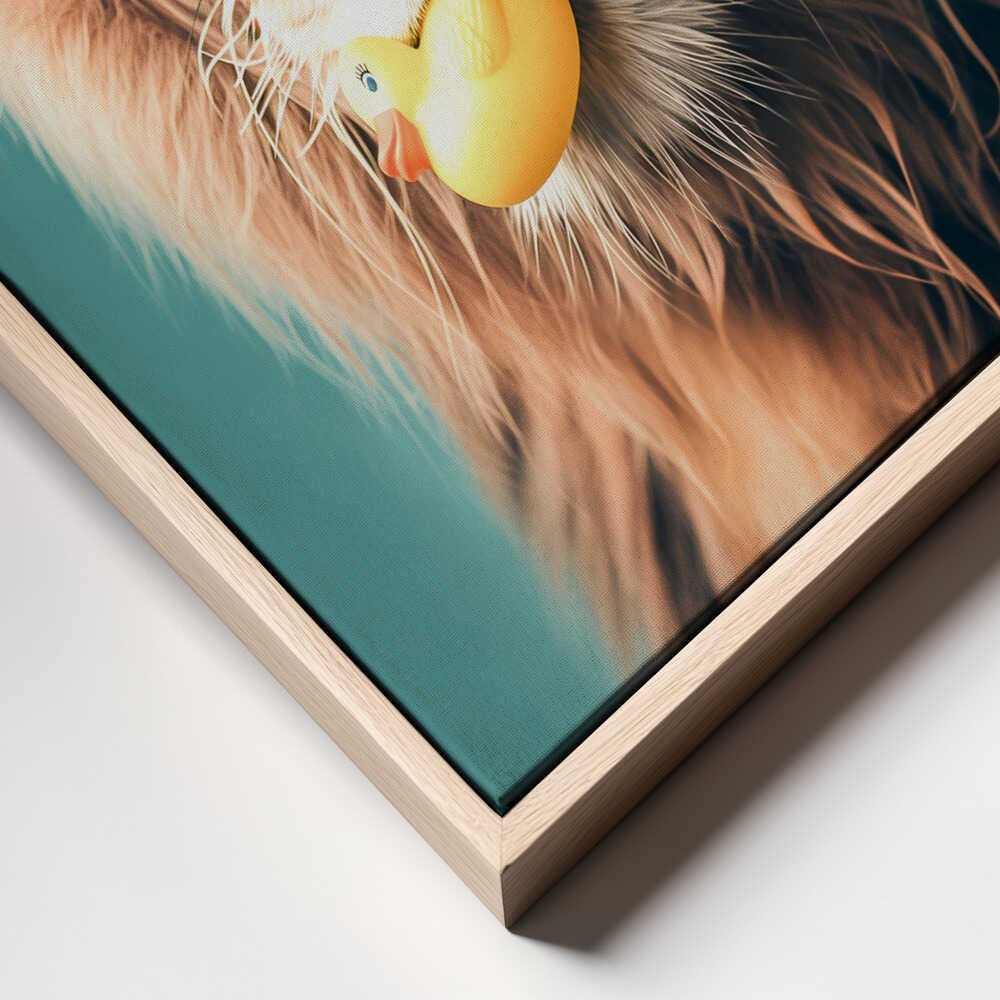 King of the Bathroom Canvas Print Wall Art 1X3063054 - ART FEVER - Art Fever