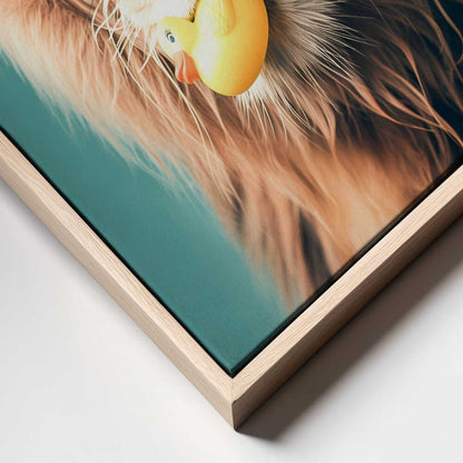 King of the Bathroom Canvas Print Wall Art 1X3063054 - ART FEVER - Art Fever