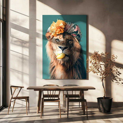 King of the Bathroom Canvas Print Wall Art 1X3063054 - ART FEVER - Art Fever