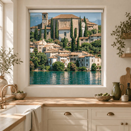 Klimt - Kirche in Cassone Reimagined Printed Picture Roller Blind - RB1505 - Art Fever - Art Fever