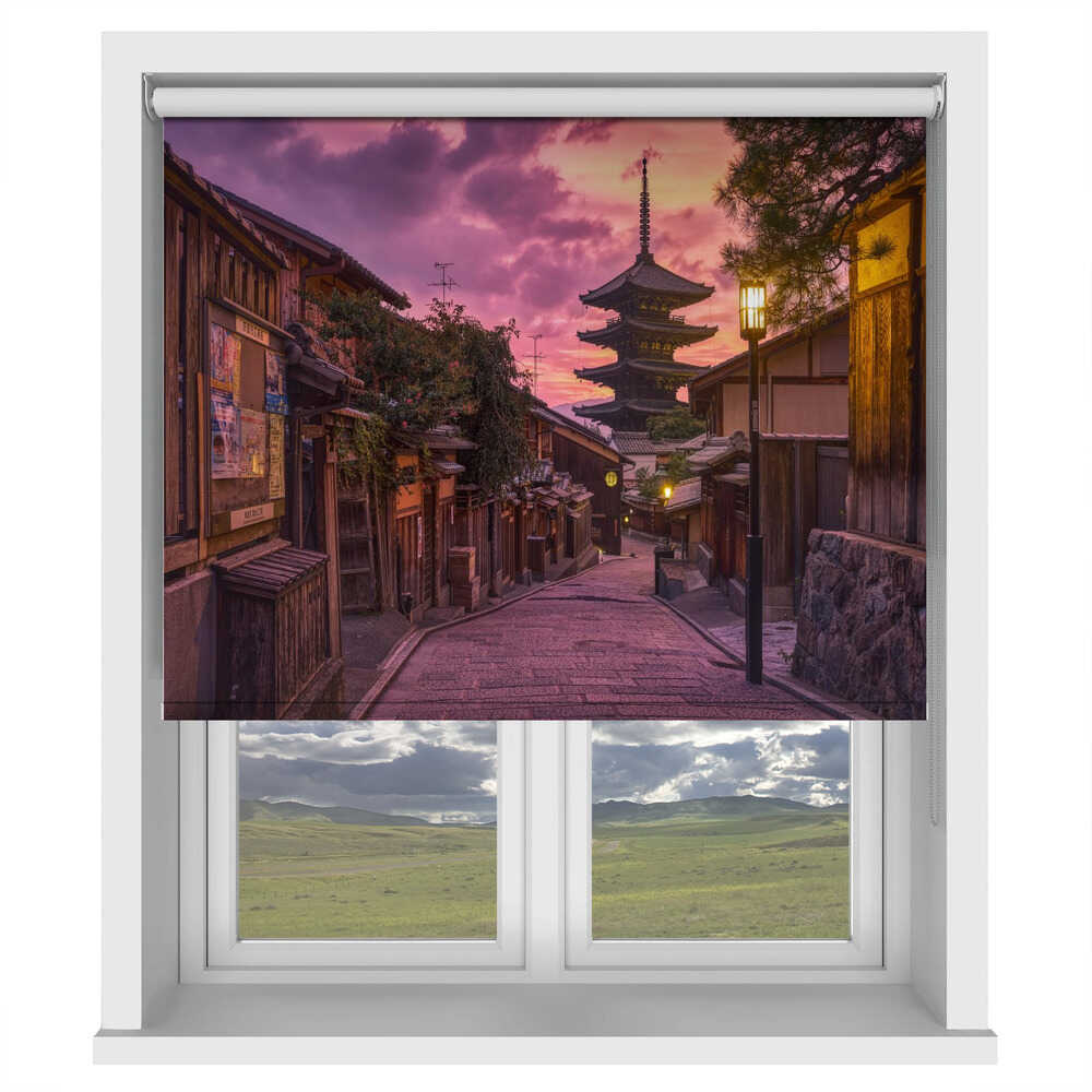 Kyoto Yasaka Pagoda Japan Sunset Printed Roller Blind - 1x3263147 - Art Fever - Art Fever