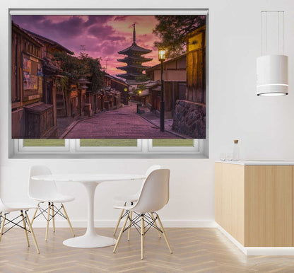 Kyoto Yasaka Pagoda Japan Sunset Printed Roller Blind - 1x3263147 - Art Fever - Art Fever