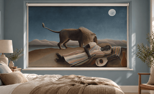 La Bohémienne endormie 1897 by Henri Rousseau Printed Picture Roller Blind - RB1498 - Art Fever - Art Fever