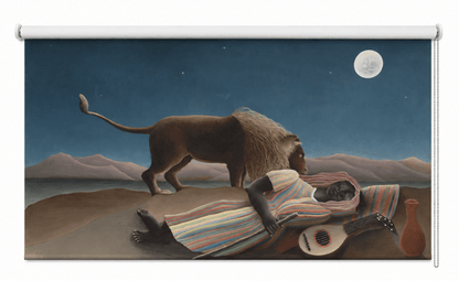 La Bohémienne endormie 1897 by Henri Rousseau Printed Picture Roller Blind - RB1498 - Art Fever - Art Fever