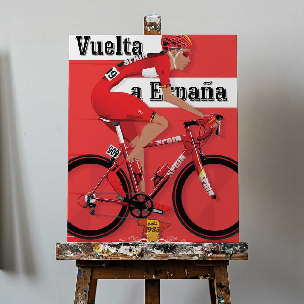 La Vuelta Grand Tour Bicycle Race Canvas Print Wall Art 1X2662610 - ART FEVER - Art Fever