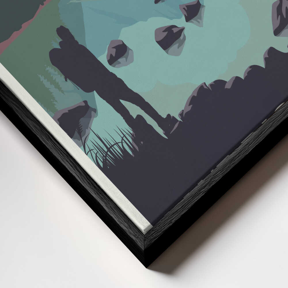 Lake District Travel Print Canvas Print Wall Art 1X2666100 - ART FEVER - Art Fever