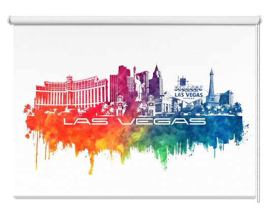 Las Vegas Usa Skyline City Art (6) Printed Picture Photo Roller Blind - 1X2807094 - Art Fever - Art Fever