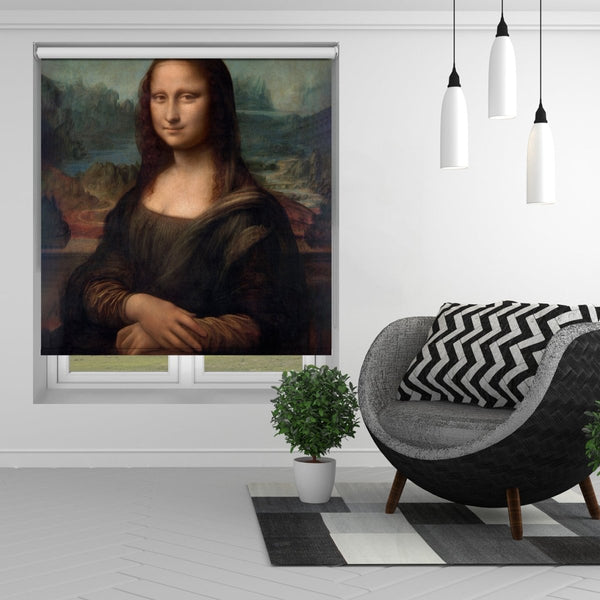 Leonardo da Vinci's Mona Lisa del Giocondo Printed Picture Photo Roller Blind - RB1364 - Art Fever - Art Fever