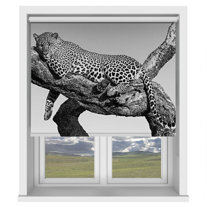 Leopard hanging out Printed Picture Photo Roller Blind - 1X2699569 - Pictufy - Art Fever
