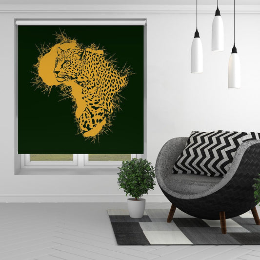 Leopard Thorny Africa Printed Picture Photo Roller Blind - 1X2575090 - Pictufy - Art Fever