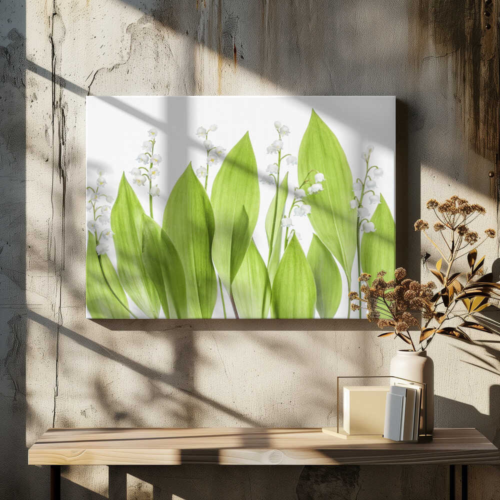 Lily of the valley Canvas Print Wall Art 1X1331500 - ART FEVER - Art Fever