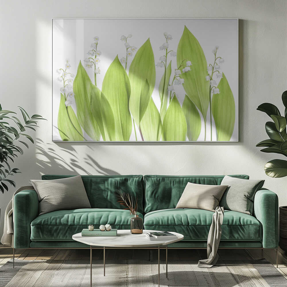 Lily of the valley Canvas Print Wall Art 1X1331500 - ART FEVER - Art Fever