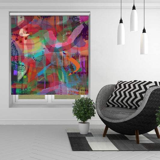 Lively Tapestry Abstract Art Printed Picture Photo Roller Blind - 1X2896661 - Art Fever - Art Fever