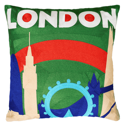 London Big Ben Art Needlepoint Cushion - The Pillow Drop - Art Fever